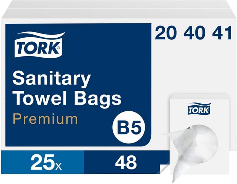 Tork Sanitary Towel Bags B5 Premium White Pack of 25