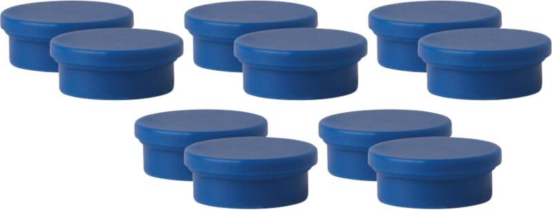 Viking Whiteboard Magnets Blue 1.1 kg bearing-capacity 20 mm Pack of 10