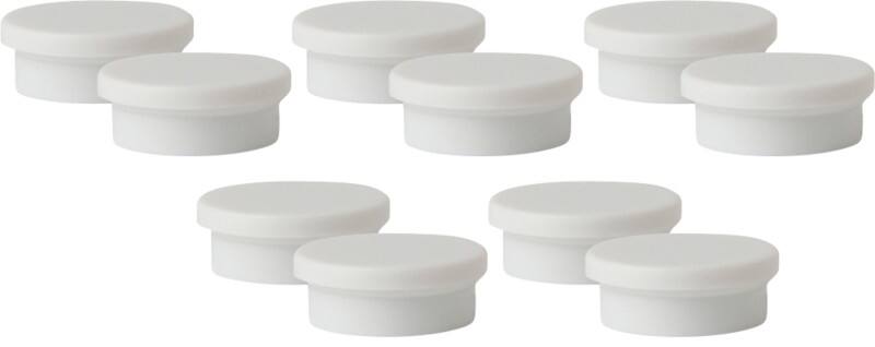 Viking Whiteboard Magnets White 1.1 kg bearing-capacity 20 mm Pack of 10