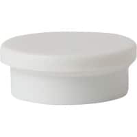 Niceday Whiteboard Magnets 20MM White 2 x 2 cm Pack of 10