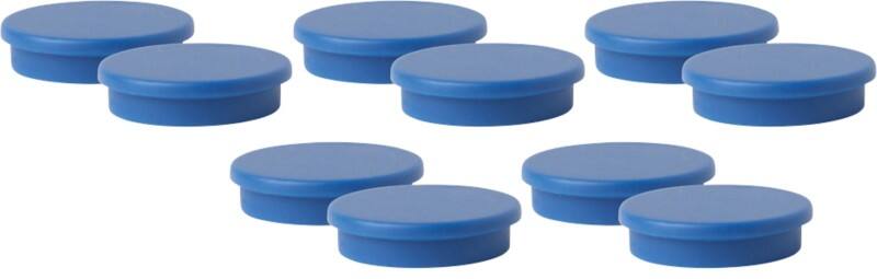 Viking Whiteboard Magnets Blue 2 kg bearing-capacity 30 mm Pack of 10