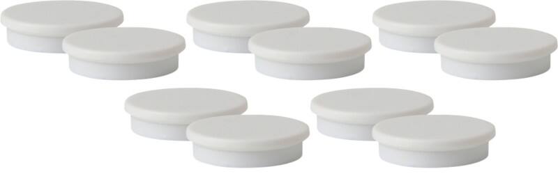Viking Whiteboard Magnets White 2 kg bearing-capacity 30 mm Pack of 10