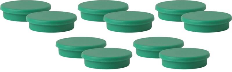 Viking Whiteboard Magnets Green 2 kg bearing-capacity 30 mm Pack of 10