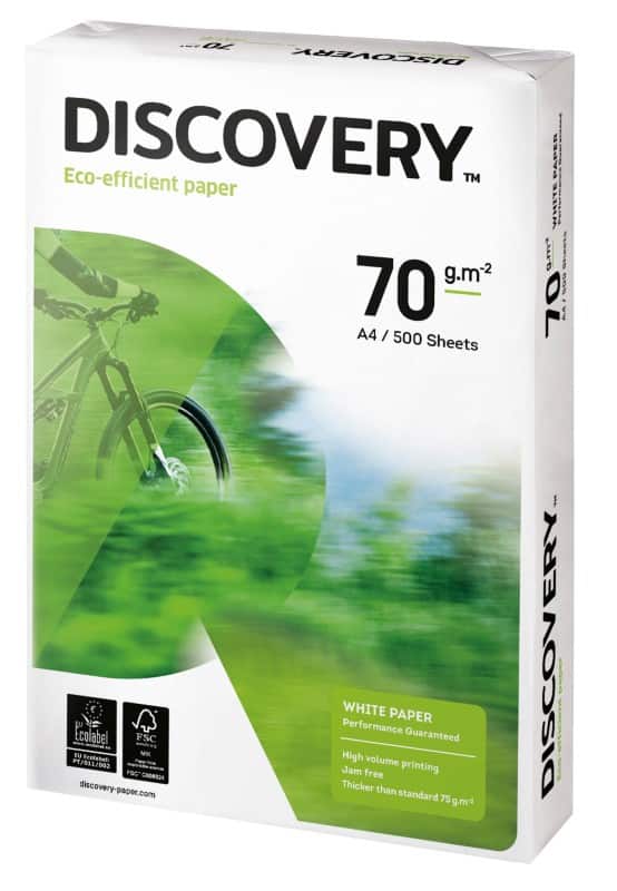 Discovery A4 Printer Paper White 70 gsm Smooth 500 Sheets