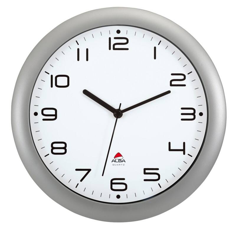 Alba Analog Wall Clock HORNEW M 30 x 5.5cm Silver Grey