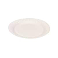 SEM Disposable Plates Paper 22cm White Pack of 100