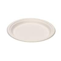 Disposable Plates Paper 17cm White Pack of 100