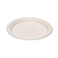 Disposable Plates Paper 17cm White Pack of 100