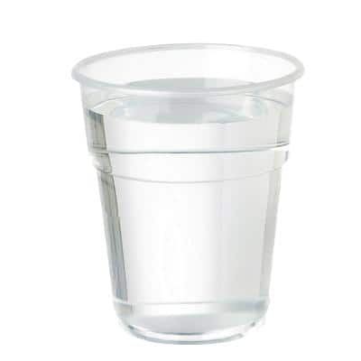 SEM Disposable Cups Plastic 250 ml Transparent Pack of 100