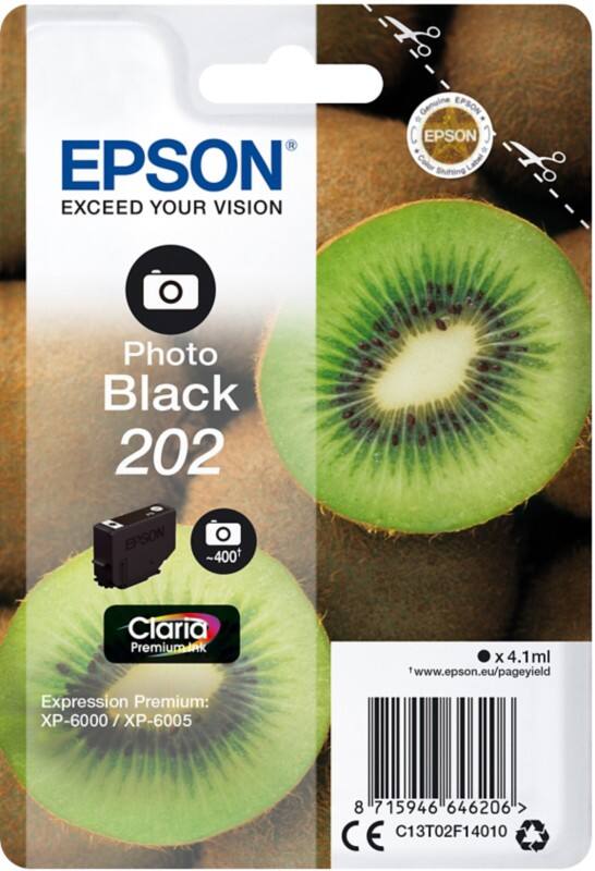 Epson T02F1 Original Ink Cartridge C13T02F14010 Photo Black