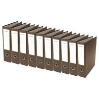 Niceday Economy Lever Arch File A4, Foolscap 75 mm Black 2 ring Cardboard Marbled Portrait Pack of 10