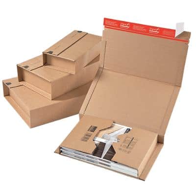 ColomPac Universal Postal Boxes 328 (W) x 200 (D) x 100 (H) mm Brown Pack of 20
