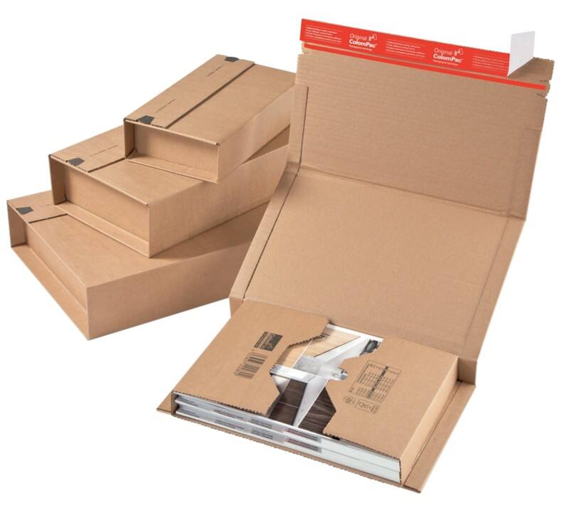 ColomPac Shipping Box Cardboard 300 (W) x 100 (D) x 430 (H) mm Brown Pack of 20
