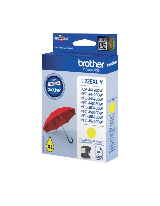 Brother LC225XLY Original Ink Cartridge Yellow