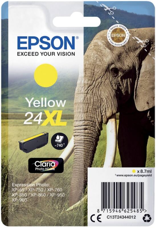 Epson 24XL Original Ink Cartridge C13T24344012 Yellow