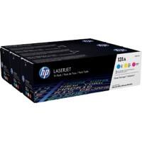 HP 131A Original Toner Cartridge U0SL1AM 3 Colours Pack of 3