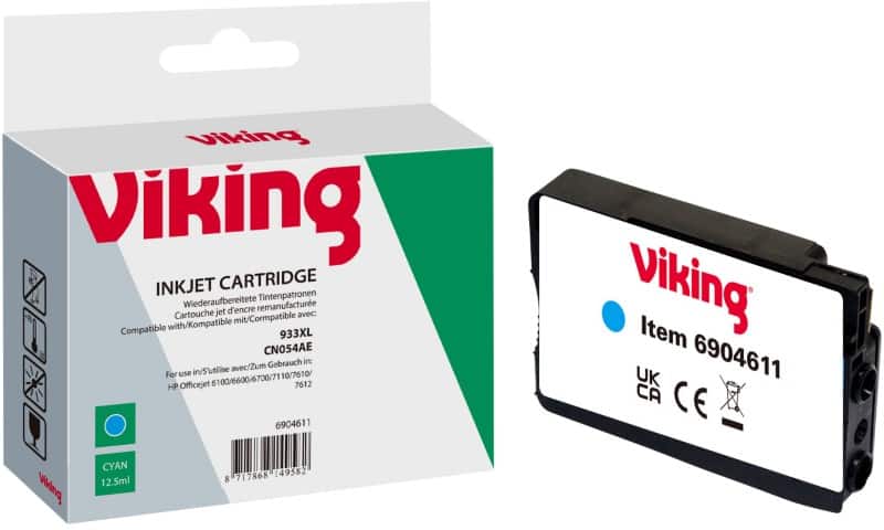 Viking 933XL Compatible HP Ink Cartridge CN054E Cyan