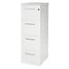 Soho 2 four-drawer filing cabinet in white 1410 x 475 x 600 mm