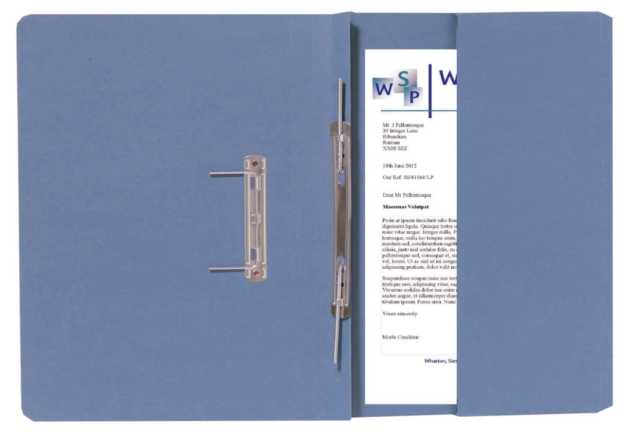 Guildhall Spiral File 211/9060Z Foolscap Blue Manilla 39.5 x 10.5 x 38 cm Pack of 25