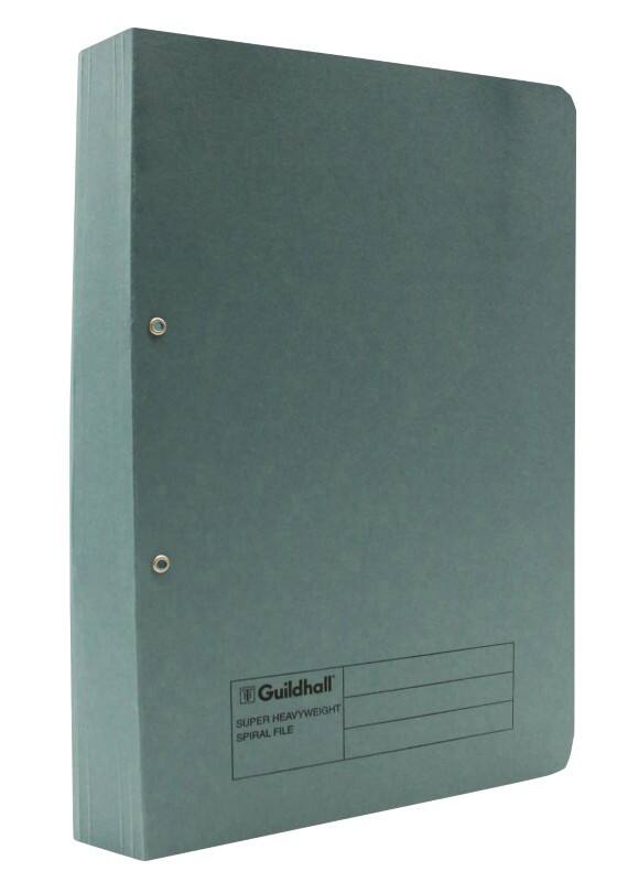 Guildhall Spiral File Foolscap Blue Manila 420 gsm Pack of 25