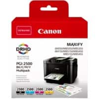 Canon PGI-2500 Original Ink Cartridge Black, Cyan, Magenta, Yellow Pack of 4 Multipack