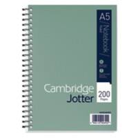 Cambridge Jotter A5 Wirebound Green Hardback Notebook Ruled 200 Pages