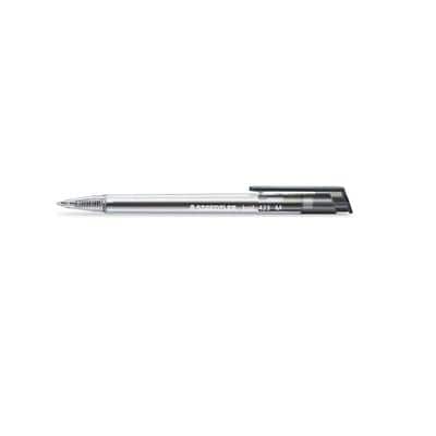 STAEDTLER Stick ballpoint 423M Ballpoint Pen Black Medium 0.4 mm Non Refillable Pack of 10