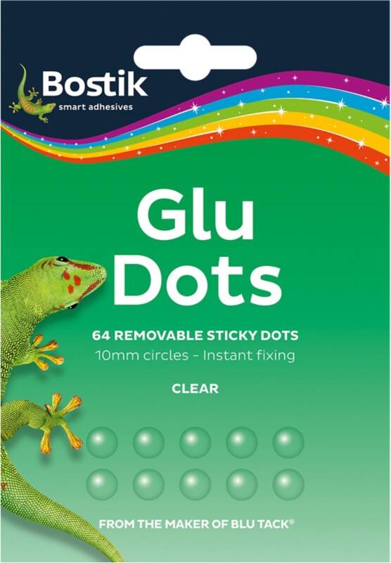 Bostik Glue Dots Extra Strong Removable Clear Pack of 64