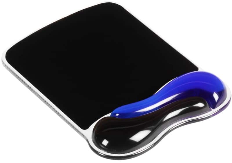 Kensington Duo Gel Mouse Pad, Black/Blue