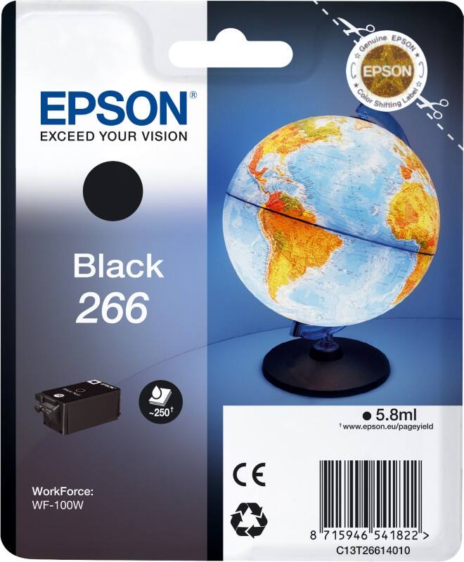 Epson 266 Original Ink Cartridge C13T26614010 Black