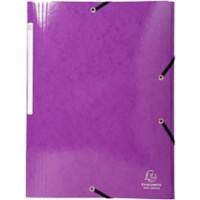 Exacompta 3 Flap Folder Iderama Maxi A4+ Purple Cardboard 24 x 0.2 x 32 cm