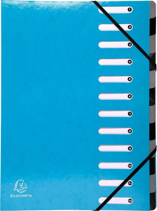 Exacompta Elasticated Folder Iderama A4 Turquoise Pressboard