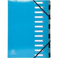 Exacompta Elasticated Folder Iderama A4 Turquoise Pressboard