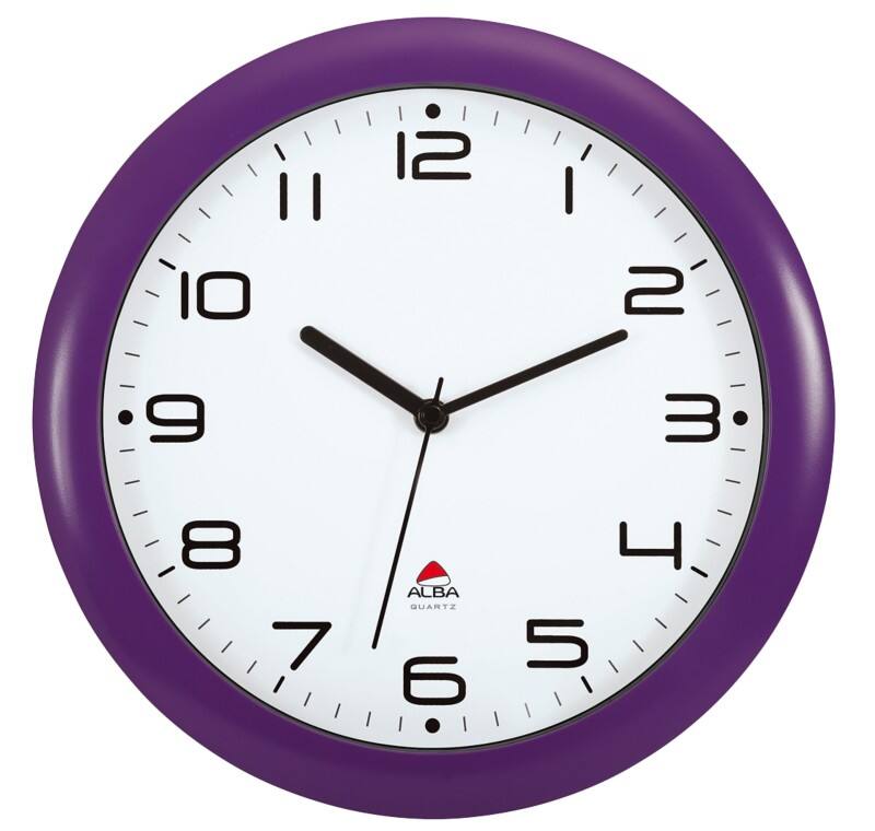 Alba Analog Wall Clock HORNEW P 30 x 5.5cm Prune