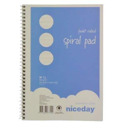 Niceday Notebook White Ruled A5 21 x 14.8 cm Pack 5