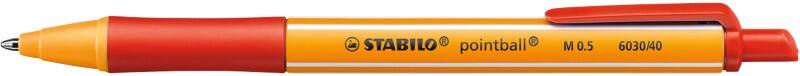 STABILO pointball Ballpoint Pen 0.5 mm Red