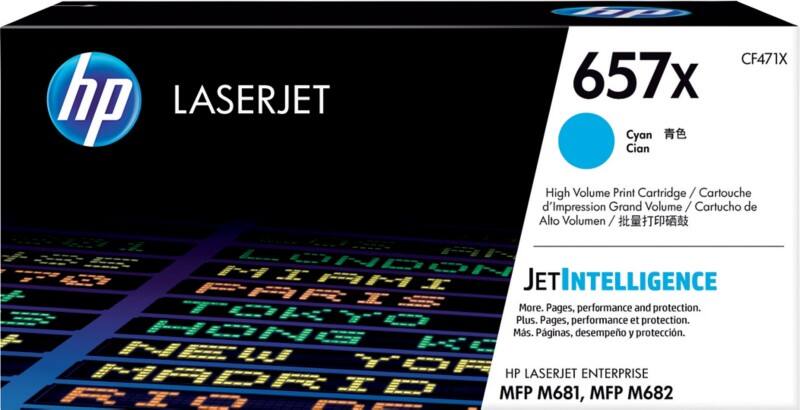 HP 657X Original Toner Cartridge CF471X Cyan