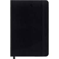 Foray Notebook Classic A4 Squared Casebound PP (Polypropylene) Hardback Black 160 Pages 80 Sheets
