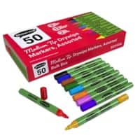 Show-me Drywipe Pen Assorted Medium Bullet Pack of 50
