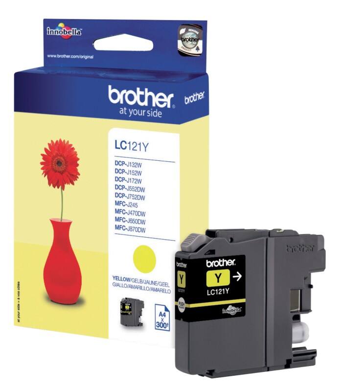 Brother LC121Y Original Ink Cartridge Yellow