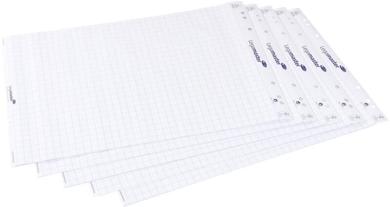 Legamaster Flipchart Pad Squared Euro 80 gsm 20 Sheets Pack of 5