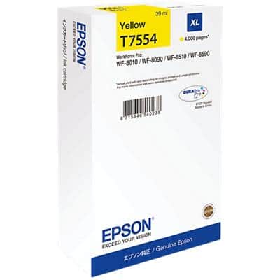 Epson T7554 Original Ink Cartridge C13T755440 Pigment Yellow