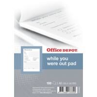 Office Depot Message Pad A6 60gsm Ruled 100 Sheets Pack of 10