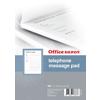 Office Depot Telephone Message pad A5 70gsm 50 Sheets Pack of 10