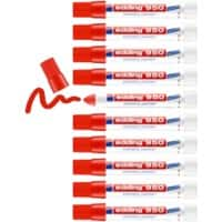 edding 950 Permanent Paint Marker Red Extra Broad Bullet 10 mm Pack of 10