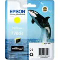 Epson T7604 Original Ink Cartridge C13T76044010 Yellow