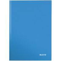 Leitz WOW Notepad A5 Ruled Casebound Cardboard Metallic Blue 160 Pages