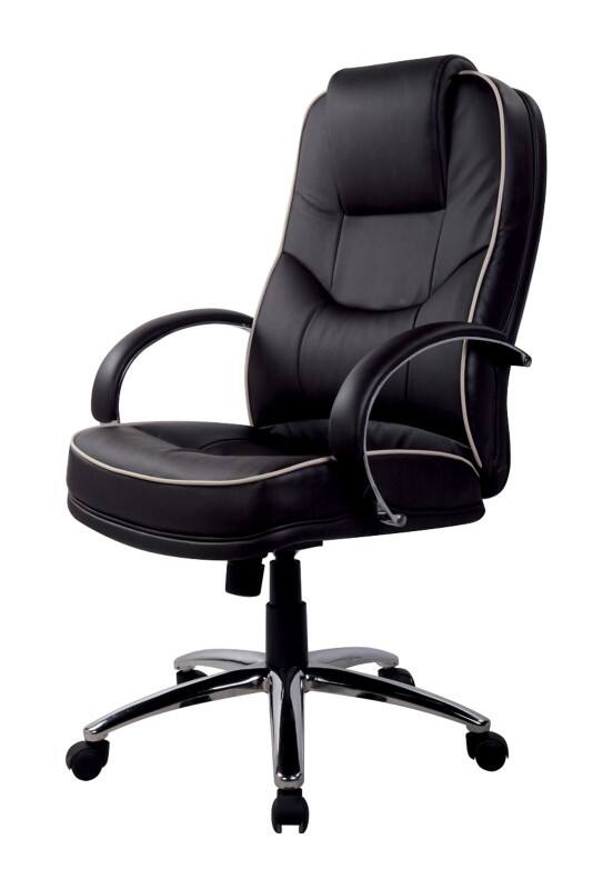 Viking Realspace Rome2 Executive Chair Basic Tilt Bonded leather Fixed Armrest Height-Adjustable Seat Black 110 kg