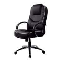 Realspace Executive Chair Basic Tilt Bonded leather Fixed Armrest Height-adjustable Seat Black 110 kg Rome2