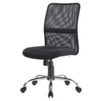 Realspace Ness Office Chair Basic Tilt Fabric Without armrest Height-Adjustable Seat Black 110 kg